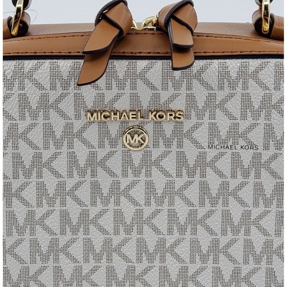 New Michael Kors Medium Signature Top Handle Leather Crossbody $198.00 - Picture 2 of 7